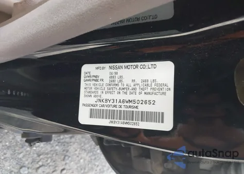 1998 Infiniti Q45 Touring from USA, damaged, VIN JNKBY31A6WM502652